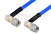 SMA Male Right Angle to SMA Male Right Angle Cable Using PE-141FLEX Coax, RoHS