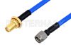 SMA Female Bulkhead to SMA Male Cable Using PE-141FLEX Coax, RoHS