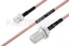 MIL-DTL-17 BNC Male to N Female Bulkhead Cable Using M17/60-RG142 Coax