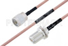 MIL-DTL-17 N Male to N Female Bulkhead Cable Using M17/60-RG142 Coax