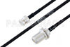 MIL-DTL-17 BNC Male to N Female Bulkhead Cable Using M17/84-RG223 Coax