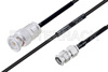 MIL-DTL-17 BNC Male to SMA Male Cable Using M17/119-RG174 Coax