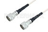 Quick Lock N Male to Quick Lock N Male Low Frequency Low Loss Cable Using PE-SF200LL Coax, RoHS
