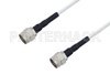 75 Ohm N Male to 75 Ohm N Male Low Frequency Cable Using 75 Ohm PE-SF200LL75 Coax, RoHS