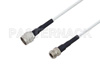 75 Ohm N Male to 75 Ohm N Female Low Frequency Cable Using 75 Ohm PE-SF200LL75 Coax, RoHS