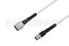 75 Ohm N Male to 75 Ohm F Male Low Frequency Cable Using 75 Ohm PE-SF200LL75 Coax, RoHS