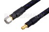 1.0mm Male to 1.0mm Female Precision Cable Using PE-TC110 Coax, RoHS