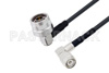 N Male Right Angle to TNC Male Right Angle Low Loss Cable Using LMR-195 Coax