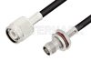 TNC Male to TNC Female Bulkhead Cable Using LMR-195 Coax