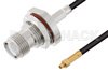 Reverse Polarity TNC Female Bulkhead to MMCX Plug Cable Using LMR-100 Coax