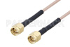 SMA Male to SMA Male Cable Using RG316 Coax with HeatShrink