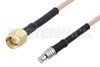 SMA Male to MCX Plug Cable Using RG316 Coax with HeatShrink, LF Solder