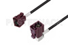 Bordeaux FAKRA Jack to FAKRA Jack Right Angle Cable Using LMR-100 Coax