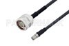 N Male to SMA Male Cable Using LMR-240-UF Coax with HeatShrink