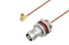 SSMC Plug Right Angle to TNC Female Bulkhead Cable Using RG178 Coax