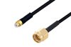 Snap-On MMBX Plug to SMA Male Cable Using PE-SR405FLJ Coax with HeatShrink