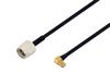 SMA Male to SMP Female Right Angle Cable Using PE-SR405FLJ Coax