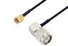 SMA Male to TNC Male Right Angle Cable Using PE-SR405FLJ Coax