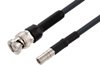 BNC Male to SMB Plug Cable Using LMR-195-FR Coax with HeatShrink