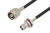 Reverse Polarity TNC Male to TNC Female Bulkhead Low Loss Cable Using LMR-195 Coax