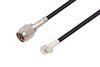 SMA Male to MCX Plug Right Angle Low Loss Cable Using LMR-100A-UF Coax in 48 Inch