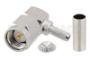 SMA Male Right Angle Connector Crimp/Solder Attachment for RG174, RG316, RG188, LMR-100, PE-B100, PE-C100, .100 inch