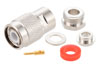 TNC Male Connector Clamp/Solder Attachment for RG58, RG55, RG141, RG142, RG223, RG400, RG303, PE-C195, PE-P195, LMR-195