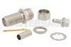 SMA Female Bulkhead Connector Crimp/Solder (Captive Contact) Attachment For RG316, RG174, RG188, .235 inch D Hole