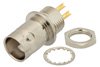 BNC Twinax Jack Bulkhead Mount Connector Solder Attachment Solder Cup Terminal, .350 inch D Hole