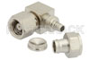 SMC Plug Right Angle Connector Clamp/Solder Attachment for RG174, RG316, RG188, LMR-100, PE-B100, PE-C100, 0.100 inch