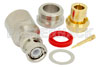 BNC Male Connector Clamp/Solder Attachment For PE-SR401AL, PE-SR401FL, RG401