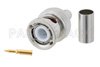 BNC Male Connector Crimp/Solder Attachment for RG59B/U Plenum, RG59-P, RG302