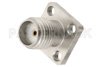 SMA Female Field Replaceable Connector 4 Hole Flange Mount .036 inch Pin, .375 inch Flange Size