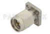 SMA Male Field Replaceable Connector With EMI Gasket 4 Hole Flange 0.012 inch Pin, .375 inch Flange Size