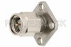SMA Male Field Replaceable Connector With EMI Gasket 4 Hole Flange 0.015 inch Pin, .500 inch Flange Size