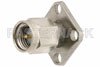 SMA Male Connector Field Replaceable Attachment 4 Hole Flange 0.020 inch Pin, .500 inch Flange Size