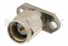 SMA Male Field Replaceable Connector With EMI Gasket 2 Hole Flange 0.015 inch Pin