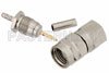 RT SMA Male Connector Crimp/Solder Attachment For RG178, RG196