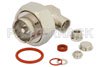 7/16 DIN Male Right Angle Connector Clamp/Solder Attachment For RG58, RG55, RG141, RG142, RG223, RG400