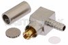 MC-Card Plug Right Angle Connector Crimp/Solder Attachment for RG174, RG316, RG188, LMR-100, PE-B100, PE-C100, 0.100 inch