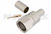 75 Ohm F Male Connector Crimp/Crimp Attachment for RG59B/U, RG62, RG71, 3 Pieces Connector