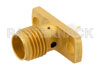 SMA Female Connector Compression Attachment 2 Hole Flange Mount Stub Terminal, .481 inch Hole Spacing