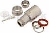 N Female Connector Clamp/Solder Attachment For PE-C600