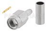 SSMA Male Connector Crimp/Solder Attachment for RG174, RG316, RG188, LMR-100, PE-B100, PE-C100, 0.100 inch