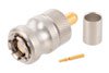 SMA Male QD Connector Crimp/Solder Attachment for PE-C195, PE-P195, RG58, RG141, RG303, LMR-195, 0.195 inch