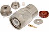 TNC Male Connector Clamp/Solder Attachment for RG178, RG196