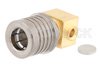 QMA Male Right Angle Connector Solder Attachment For PE-SR405AL, PE-SR405FL, RG405