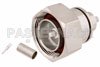 7/16 DIN Male Connector Crimp/Solder Attachment for PE-C195, PE-P195, RG58, RG141, RG303, LMR-195, 0.195 inch