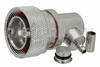 7/16 DIN Male Right Angle Connector Crimp/Solder Attachment for PE-C195, RG58, RG141, RG303, PE-P195, LMR-195