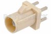 FAKRA Plug Connector Solder Attachment Thru Hole PCB, Beige Color